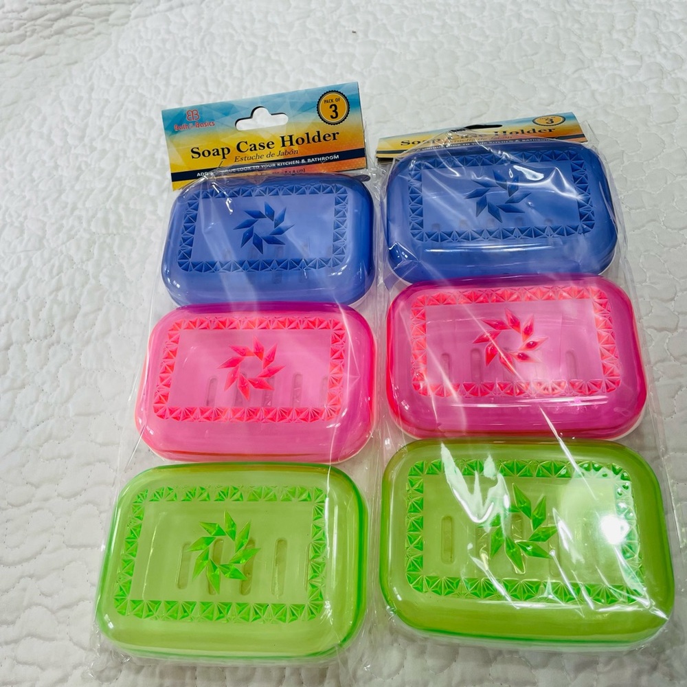 2 pack 6 box of soap cases holder